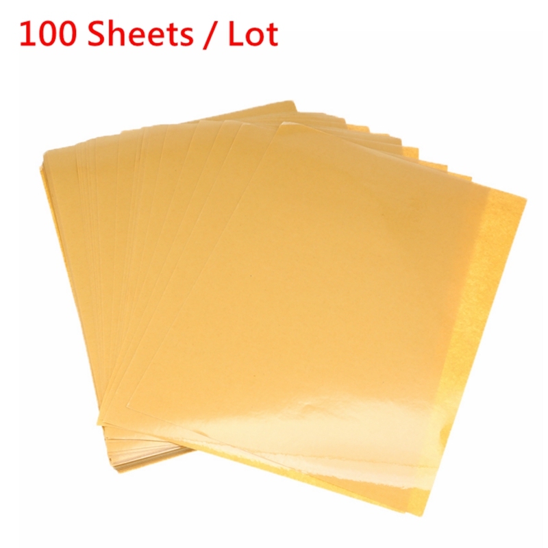 100 Sheets/Lot A4 PVC 접착제 투명 스티커 레이저 프린터 적 층 필름 강력한 접착 비닐 스티커 드롭 배송